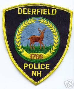 Deerfield Police (New Hampshire)
Thanks to apdsgt for this scan.
