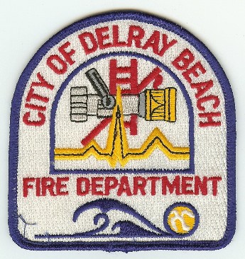 Delray Beach Fire Department
Thanks to PaulsFirePatches.com for this scan.
Keywords: florida city of