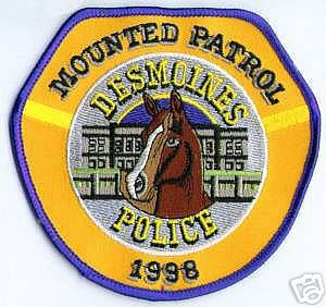 Des Moines Police Mounted Patrol (Iowa)
Thanks to apdsgt for this scan.
