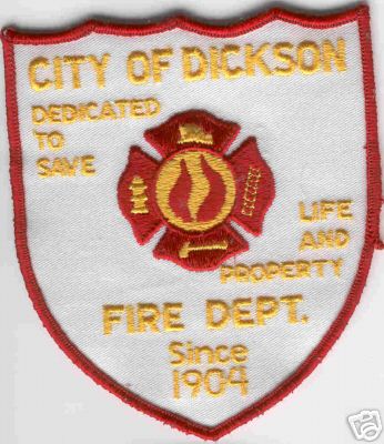 Dickson Fire Dept
Thanks to Brent Kimberland for this scan.
Keywords: tennessee department
