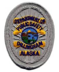 Dillingham Department of Public Safety (Alaska)
Thanks to BensPatchCollection.com for this scan.
Keywords: police dps