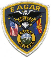 Eagar Police (Arizona)
Thanks to BensPatchCollection.com for this scan.
