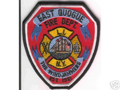 East Quogue Fire Dept
Thanks to Brent Kimberland for this scan.
Keywords: new york department
