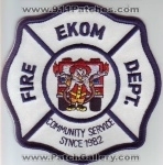 Ekom Fire Department (South Carolina)
Thanks to Dave Slade for this scan.
Keywords: dept.
