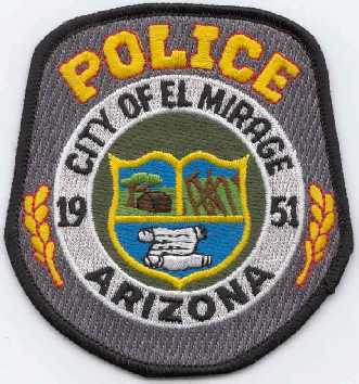 El Mirage Police
Thanks to Scott McDairmant for this scan.
Keywords: arizona city of