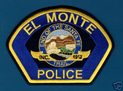El Monte Police
Thanks to PaulsFirePatches.com for this scan.
Keywords: california