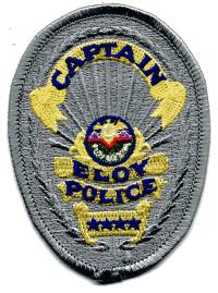 Eloy Police Captain (Arizona)
Thanks to BensPatchCollection.com for this scan.
