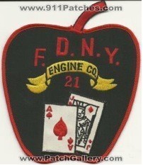 FDNY Fire Engine 21 (New York)
Thanks to Mark Hetzel Sr. for this scan.
Keywords: department of city f.d.n.y. co. company