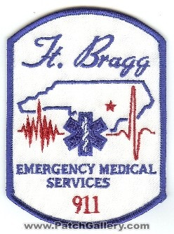 Fort Bragg Emergency Medical Services
Thanks to PaulsFirePatches.com for this scan.
Keywords: north carolina ems ft us army
