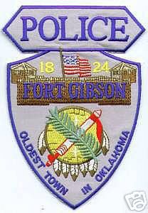 Fort Gibson Police (Oklahoma)
Thanks to apdsgt for this scan.
Keywords: ft