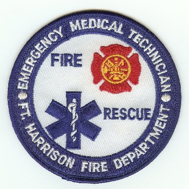Fort Harrison Fire Department EMT
Thanks to PaulsFirePatches.com for this scan.
Keywords: indiana rescue ft