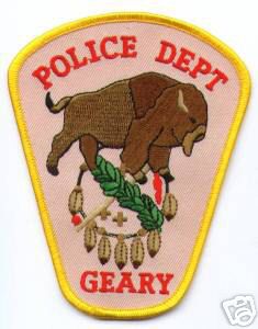 Geary Police Dept (Oklahoma)
Thanks to apdsgt for this scan.
Keywords: department