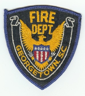 Georgetown Fire Dept
Thanks to PaulsFirePatches.com for this scan.
Keywords: south carolina department