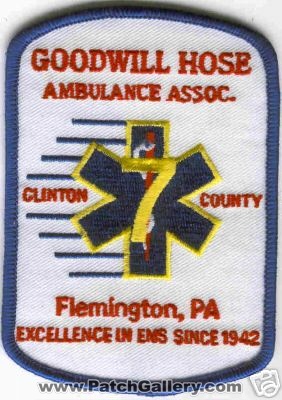 Goodwill Hose Ambulance Assoc
Thanks to Brent Kimberland for this scan.
County: Clinton
Keywords: pennsylvania ems association flemington 7