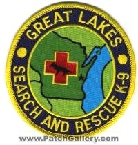 Great Lakes Search and Rescue K-9 (Wisconsin)
Thanks to BensPatchCollection.com for this scan.
Keywords: sar k9