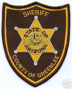 Greenlee County Sheriff (Arizona)
Thanks to apdsgt for this scan.
Keywords: of