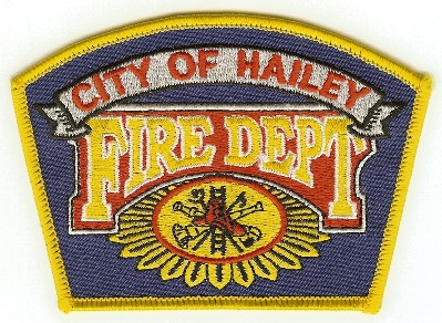 Hailey Fire Dept
Thanks to PaulsFirePatches.com for this scan.
Keywords: idaho department city of