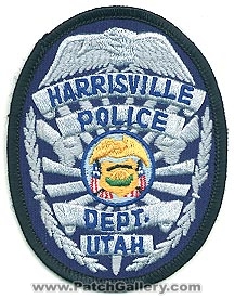 Harrisville Police Department (Utah)
Thanks to Alans-Stuff.com for this scan.
Keywords: dept.