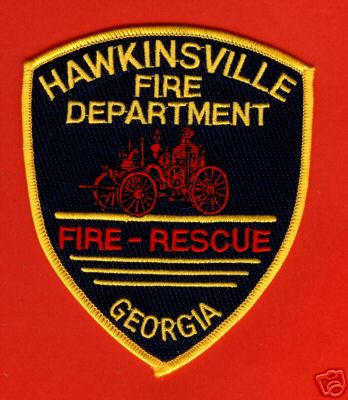 Hawkinsville Fire Department
Thanks to PaulsFirePatches.com for this scan.
Keywords: georgia rescue