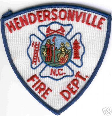 Hendersonville Fire Dept
Thanks to Brent Kimberland for this scan.
Keywords: north carolina department