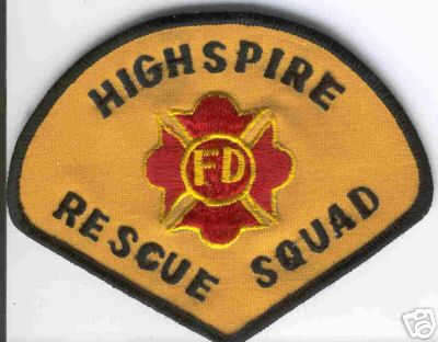 Highspire FD Rescue Squad (Pennsylvania)
Thanks to Brent Kimberland for this scan.
Keywords: fire department