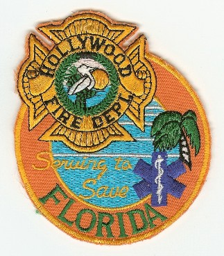 Hollywood Fire Dept
Thanks to PaulsFirePatches.com for this scan.
Keywords: florida department