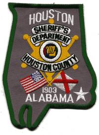 Houston County Sheriff's Department (Alabama)
Thanks to BensPatchCollection.com for this scan.
Keywords: sheriffs