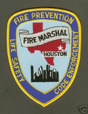Houston Fire Marshal
Thanks to PaulsFirePatches.com for this scan.
Keywords: texas