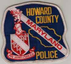 Howard County Police
Thanks to BlueLineDesigns.net for this scan.
Keywords: maryland