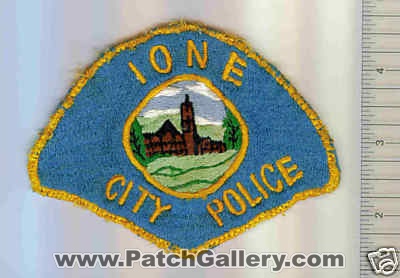 Ione Police (California)
Thanks to Mark C Barilovich for this scan.
Keywords: city