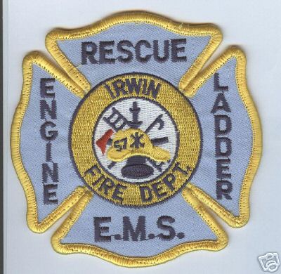Irwin Fire Dept (Pennsylvania)
Thanks to Brent Kimberland for this scan.
Keywords: department engine rescue ladder ems e.m.s.
