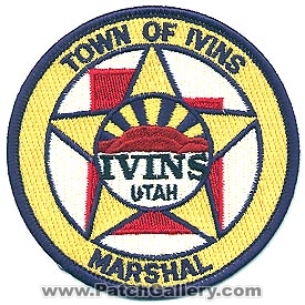 Ivins Marshal (Utah)
Thanks to Alans-Stuff.com for this scan.
Keywords: town of