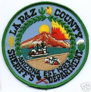 La Paz County Sheriff's Department (Arizona)
Thanks to apdsgt for this scan.
Keywords: sheriffs