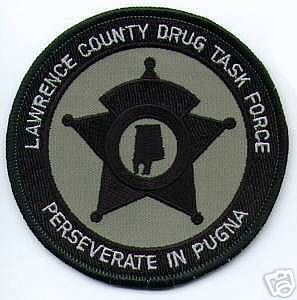 Lawrence County Drug Task Force (Alabama)
Thanks to apdsgt for this scan.
Keywords: sheriff