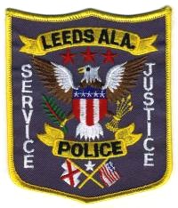 Leeds Police (Alabama)
Thanks to BensPatchCollection.com for this scan.
