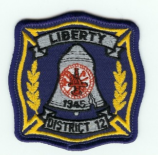 Liberty Fire District 12
Thanks to PaulsFirePatches.com for this scan.
Keywords: california