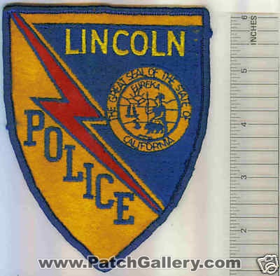 Lincoln Police (California)
Thanks to Mark C Barilovich for this scan.
