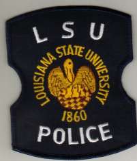 Louisiana State University Police
Thanks to BlueLineDesigns.net for this scan.
Keywords: lsu