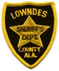 Lowndes County Sheriff's Dept (Alabama)
Thanks to BensPatchCollection.com for this scan.
Keywords: sheriffs department