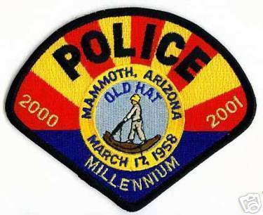 Mammoth Police Millennium (Arizona)
Thanks to apdsgt for this scan.
