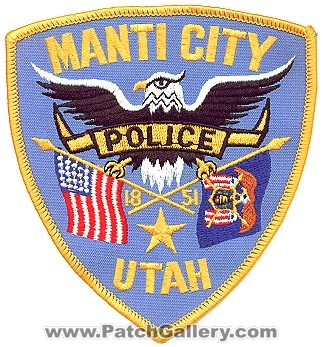 Manti City Police Department (Utah)
Thanks to Alans-Stuff.com for this scan.
Keywords: dept.