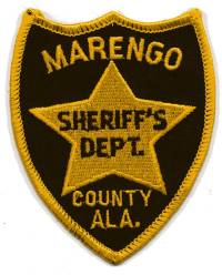 Marengo County Sheriff's Dept (Alabama)
Thanks to BensPatchCollection.com for this scan.
Keywords: sheriffs department
