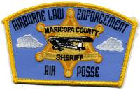 Maricopa County Sheriff Air Posse Airborne Law Enforcement (Arizona)
Thanks to BensPatchCollection.com for this scan.
