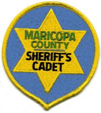 Maricopa County Sheriff's Cadet (Arizona)
Thanks to BensPatchCollection.com for this scan.
Keywords: sheriffs