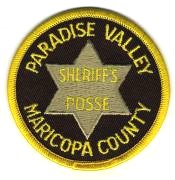 Maricopa County Sheriff Paradise Valley (Arizona)
Thanks to BensPatchCollection.com for this scan.
Keywords: sheriff's sheriffs