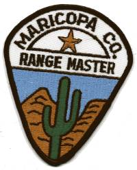 Maricopa County Sheriff Range Master (Arizona)
Thanks to BensPatchCollection.com for this scan.
