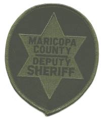 Maricopa County Sheriff Deputy (Arizona)
Thanks to BensPatchCollection.com for this scan.
