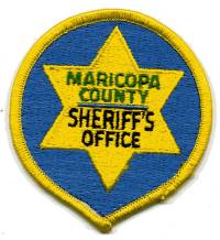 Maricopa County Sheriff's Office (Arizona)
Thanks to BensPatchCollection.com for this scan.
Keywords: sheriffs