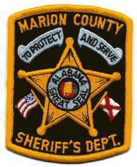Marion County Sheriff's Dept (Alabama)
Thanks to BensPatchCollection.com for this scan.
Keywords: sheriffs department
