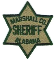 Marshall County Sheriff (Alabama)
Thanks to BensPatchCollection.com for this scan.
